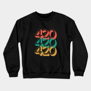 420 funny number Crewneck Sweatshirt